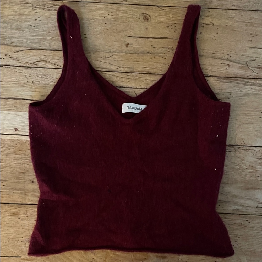 NAADAM Deep Red Tank Top